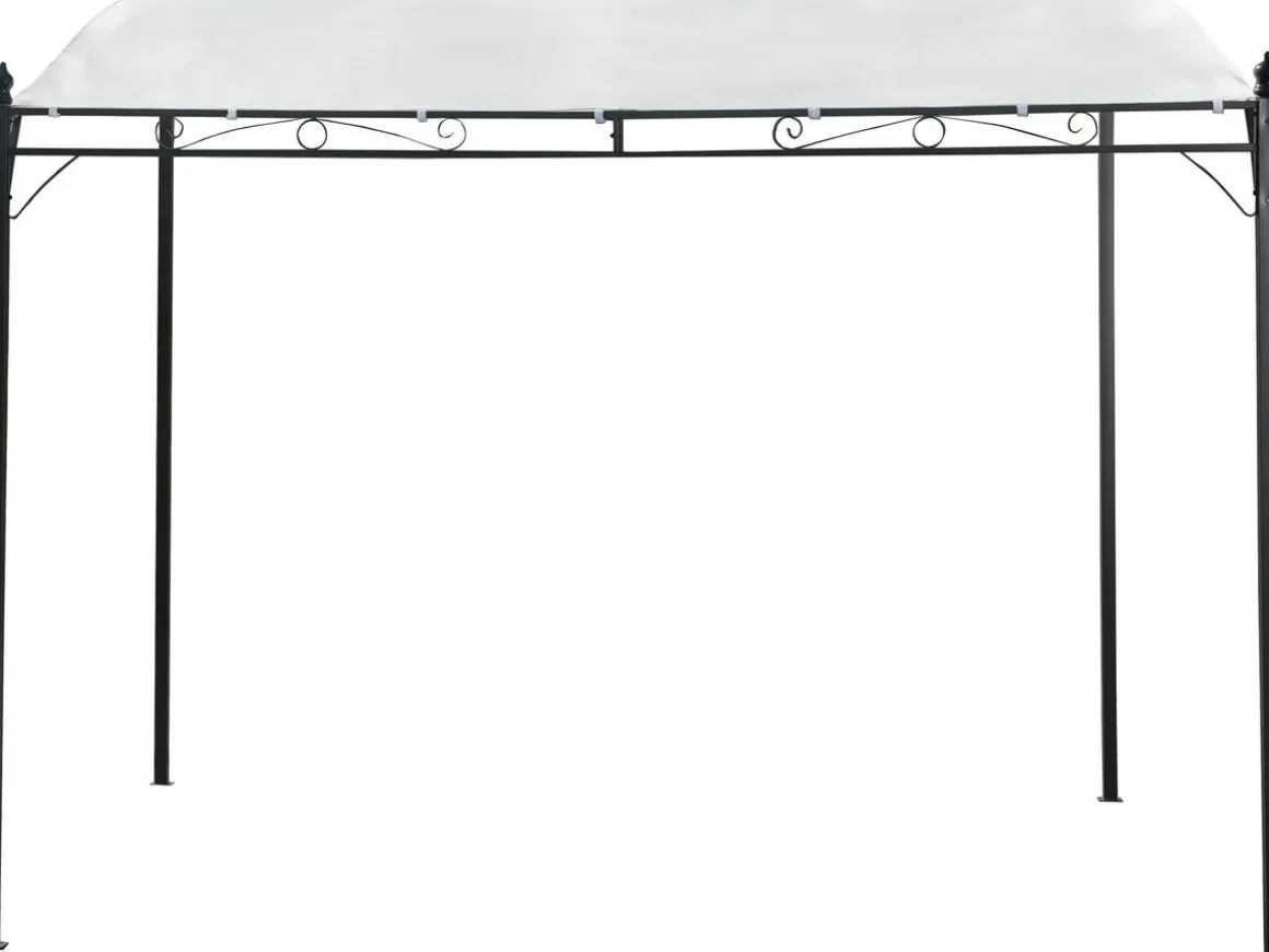 Pergola inclinée en métal - 3 x 2,5 m - Beige