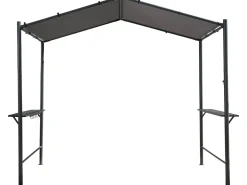 Pergola tonnelle pour barbecue - 277 x 149 cm - Anthracite