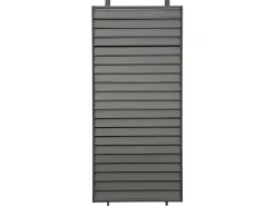 Persienne pour pergola bioclimatique en acier galvanisé "Clifford" - 92 x 4 x 208 cm - Gris