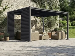 Persienne pour pergola bioclimatique en acier galvanisé 