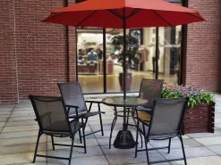Pied chauffant de parasol "Colas" 1500W - Noir