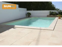 Piscine acier enterrée rectangle fond plat 