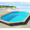Piscine bois " Brazilia 145 "  5.86 x 3.86 x 1.44 m