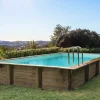 Piscine bois en kit rectangle "Sunrise " - 8.20 x 5.20 x 1.44 m