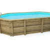 Piscine bois "Florida 145 " - 6.57 x 4.57 x 1.45 m + Bâche à bulles 180 µ + Bâche hiver 280 gr/m²