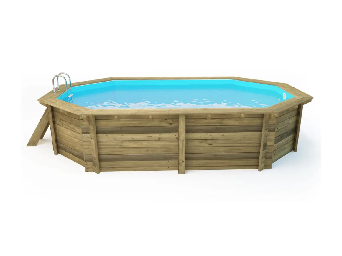 Piscine bois " Miami 130 " - 4.86 x 3.36 x 1.30 m