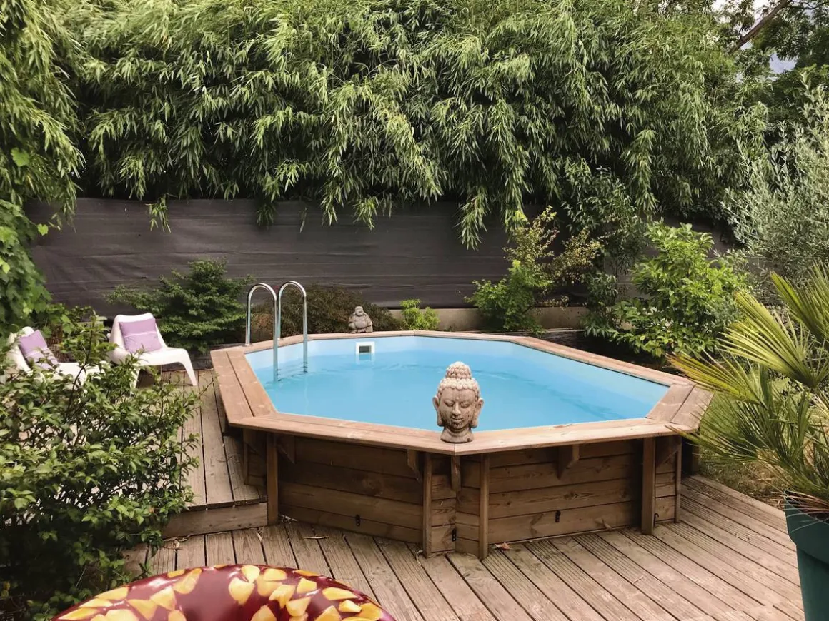 Piscine bois " Miami 130 " - 4.86 x 3.36 x 1.30 m