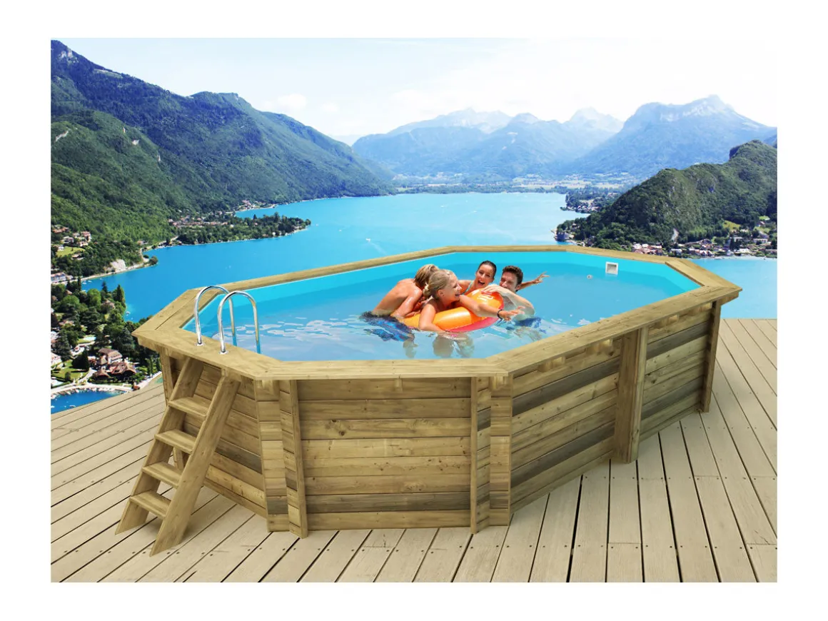 Piscine bois " Miami 130 " - 4.86 x 3.36 x 1.30 m