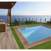 Piscine bois rectangle " Caimans 140 " - 4.10 x 3.00 x 1.39  m + Pompe à chaleur  3.5 kw/h