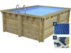Piscine bois rectangle 