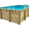 Piscine bois rectangle " Panama "- 6.20 x 4.10 x 1.45 m