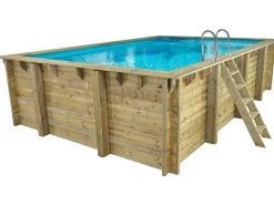 Piscine bois rectangle " Panama "- 6.20 x 4.10 x 1.45 m