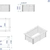 Piscine bois rectangle " Zanzibar "- 3,50 x 2,30 x 1,24  m