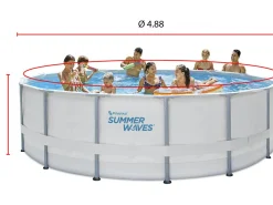 Piscine hors-sol tubulaire "Elite" - Ø 4.88 x 1.22 m