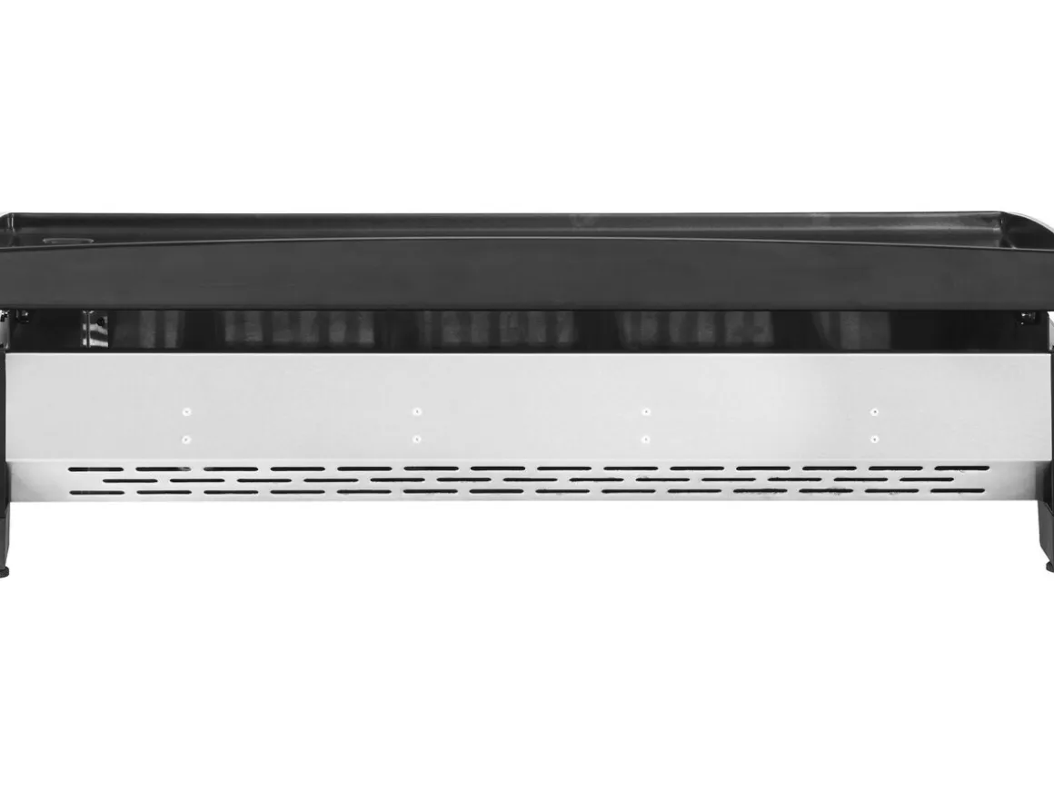 Plancha à gaz avec 4 brûleurs en métal "Jolly" - 10 Kw - Gris