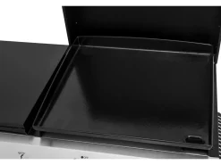 Plancha gaz avec couvercle