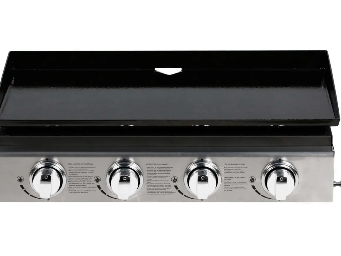 Plancha "Presto 4" - 4 Brûleurs - 9.7kW - Gris