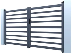 Portail aluminium ajouré 