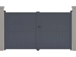 Portail aluminium "Maurice" - 299.5 x 155.9 cm - Gris