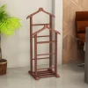 Portant à vêtement en bois "Beta" - 33 x 46 x 120 cm - Marron