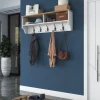 Porte-manteau en bois "Pino" - 120 x 22 x 37 cm - Blanc