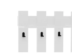 Porte-manteau mural en bois "Carina" - 70 x 14 x 70 cm - Blanc