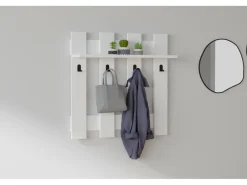 Porte-manteau mural en bois 
