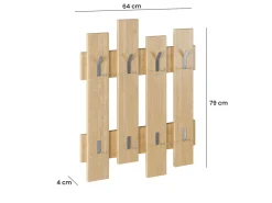 Porte manteau mural en bois