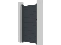 Portillon aluminium "Marc" - 101.2 x 180.9 cm - Gris