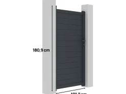 Portillon aluminium 