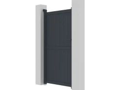 Portillon aluminium "Maurice" - 101.2 x 180.9 cm - Gris