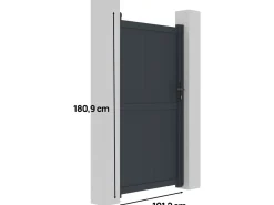 Portillon aluminium 