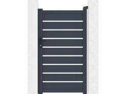 Portillon en aluminium "Bastien" - 100 x 176 cm - Anthracite