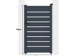 Portillon en aluminium  