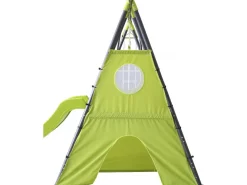 Portique de jeu métal avec toboggan 
