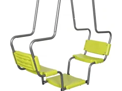 Portique en métal avec toboggan 