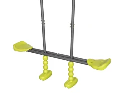 Portique en métal avec toboggan 