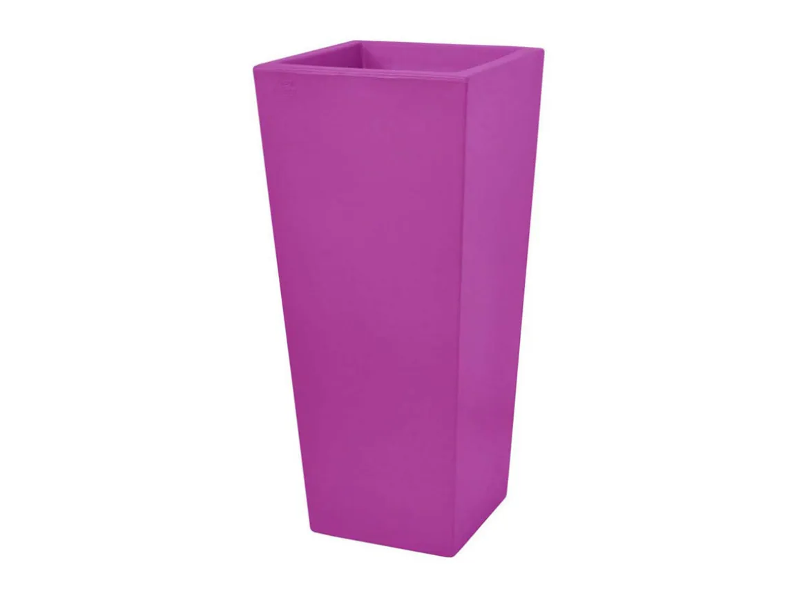 Pot à fleurs "Carreo" - 38.5 x 38.5.x h.85 cm - Magenta