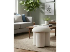 Pouf en tissu