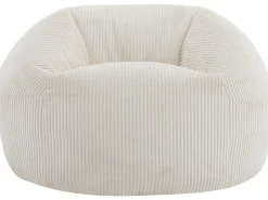 Pouf en velours côtelé  