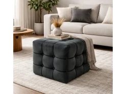 Pouf en velours 