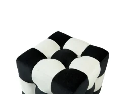 Pouf en velours