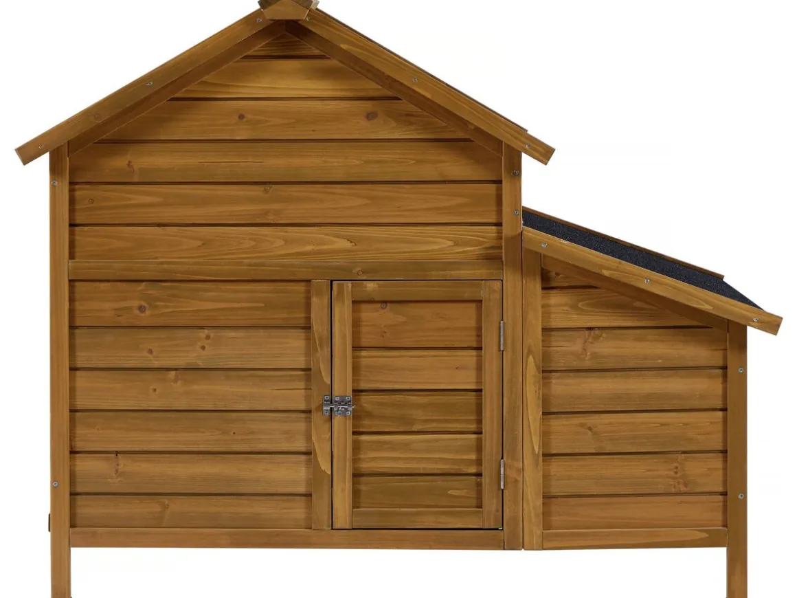 Poulailler avec pondoir en bois "Cocotte" - Marron
