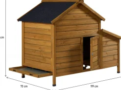 Poulailler avec pondoir en bois
