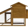 Poulailler avec pondoir en bois "Clochette" - Marron
