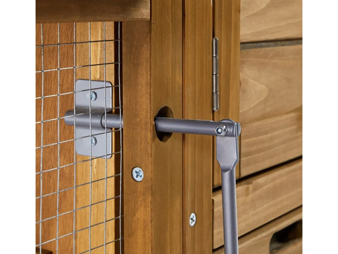 Poulailler "Poulette" avec pondoir en bois - Marron