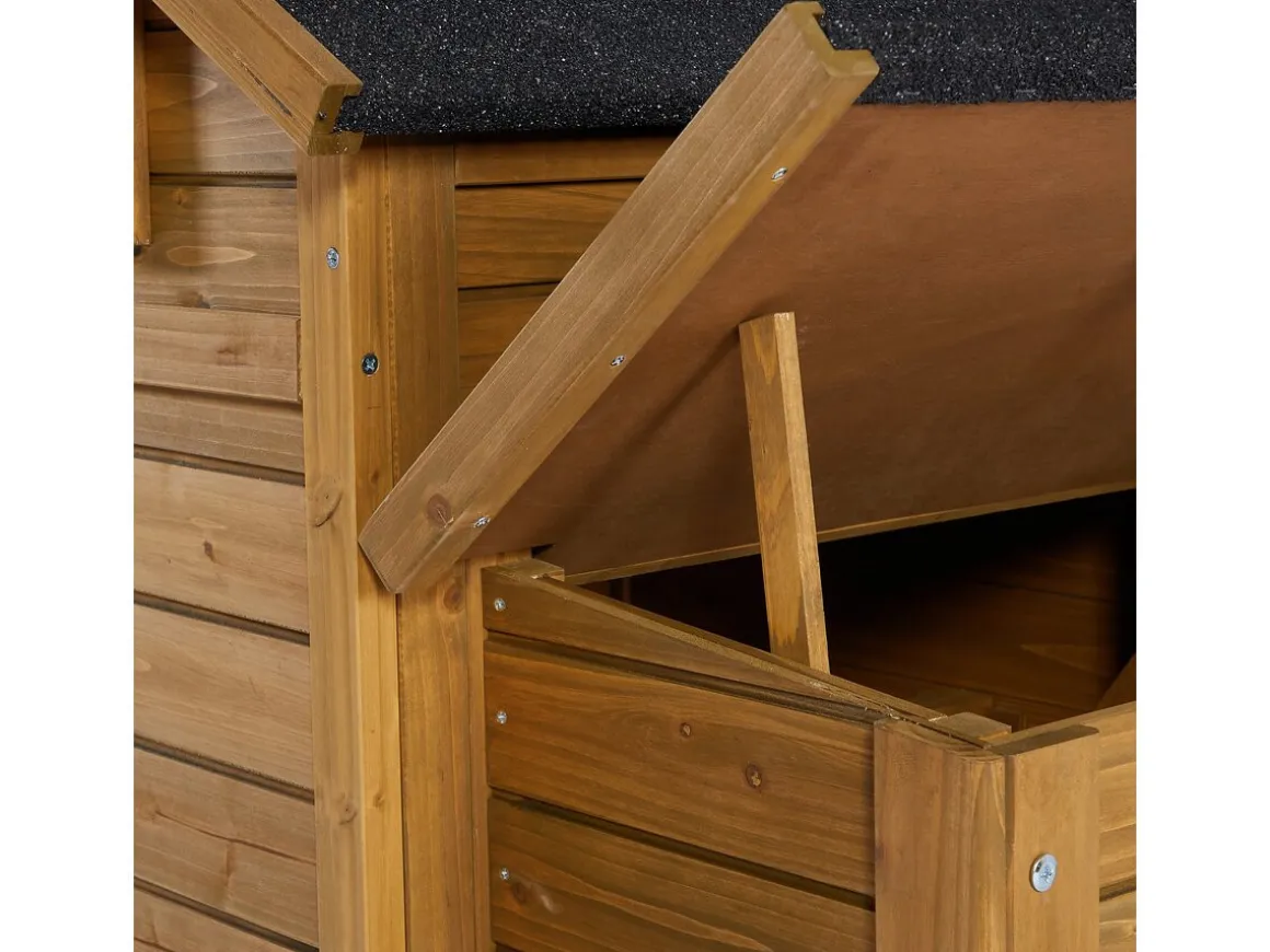 Poulailler "Poulette" avec pondoir en bois - Marron