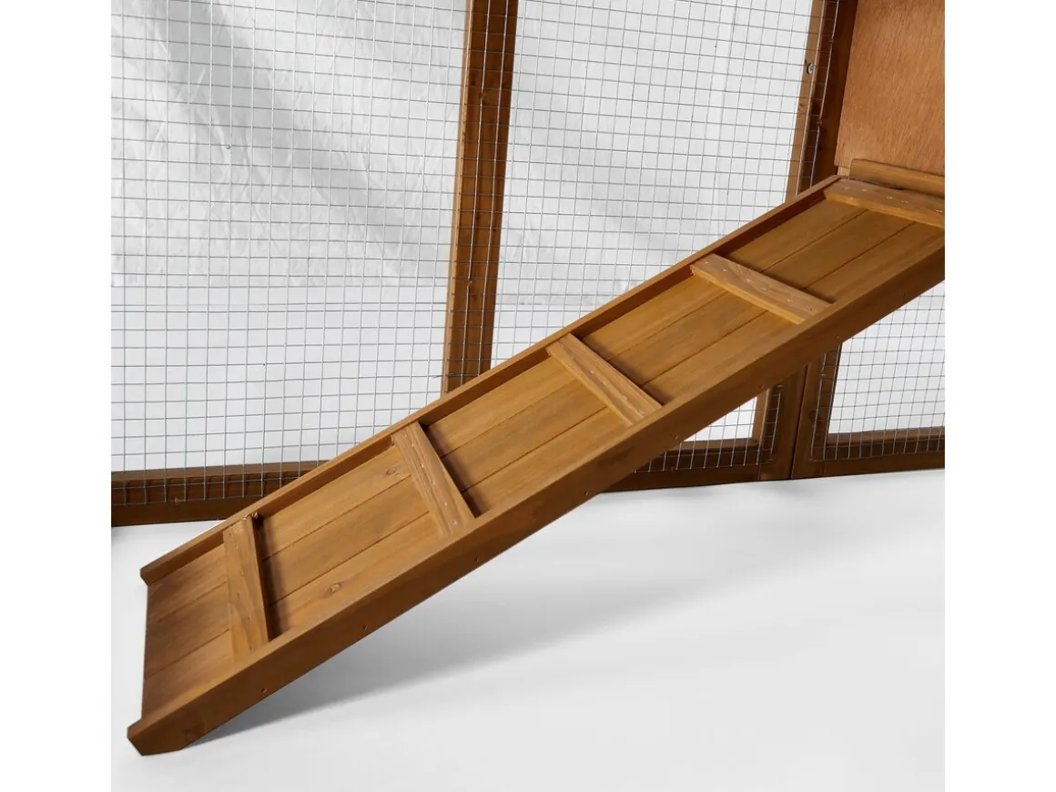 Poulailler "Poulette" avec pondoir en bois - Marron