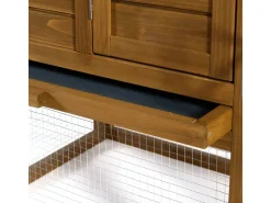 Poulailler "Princesse" avec pondoir en bois - 4 poules - Marron
