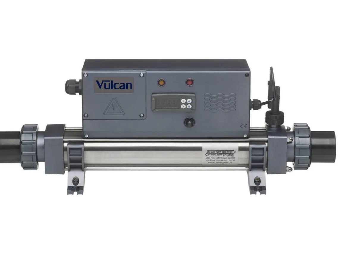 Réchauffeur électrique "Vulcan Digital" - 29 x 24 x 51.5 cm - 15 kW monophasé - Gris